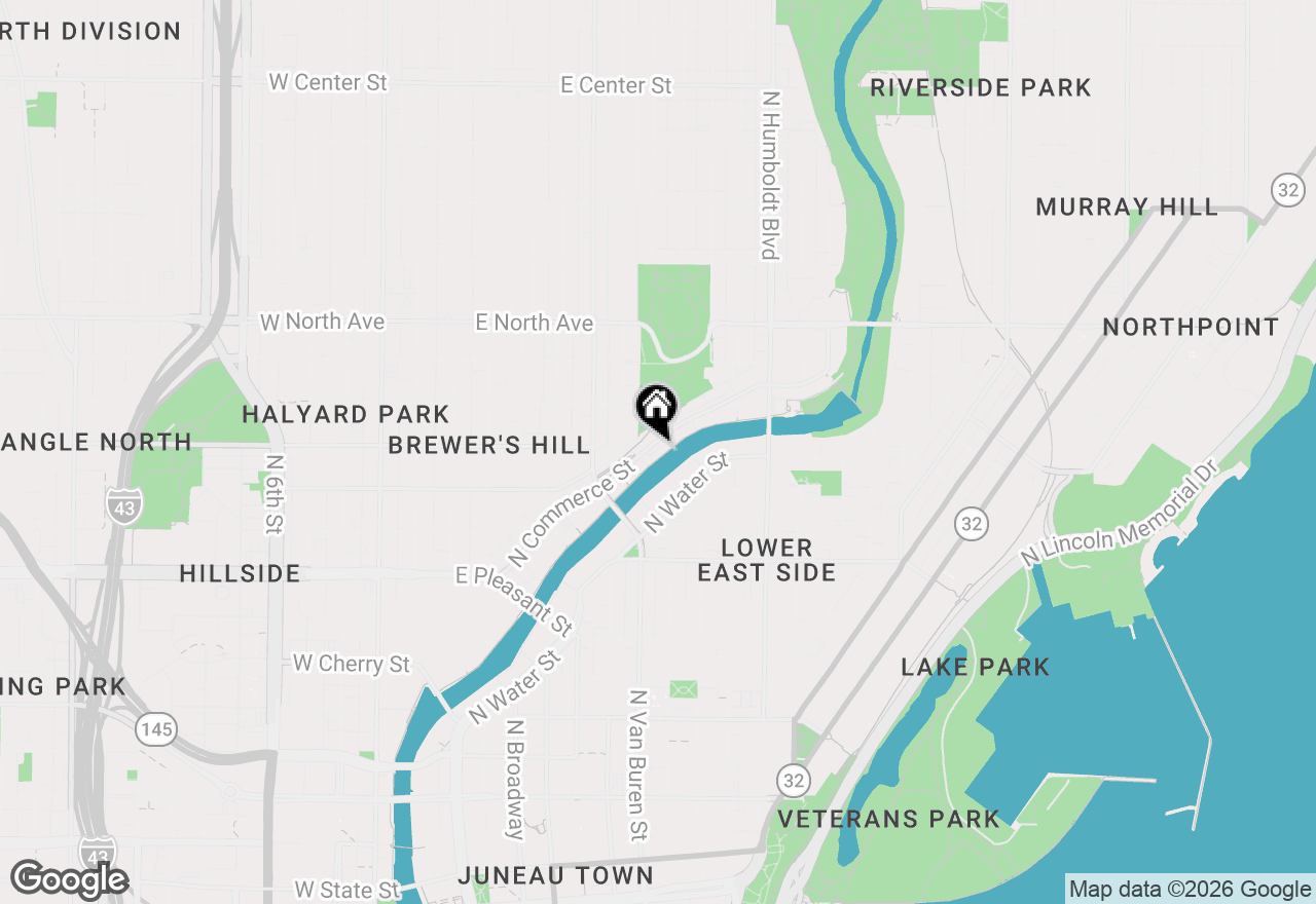 Map of 1975 N Riverwalk Way #11, Milwaukee, WI 53212
