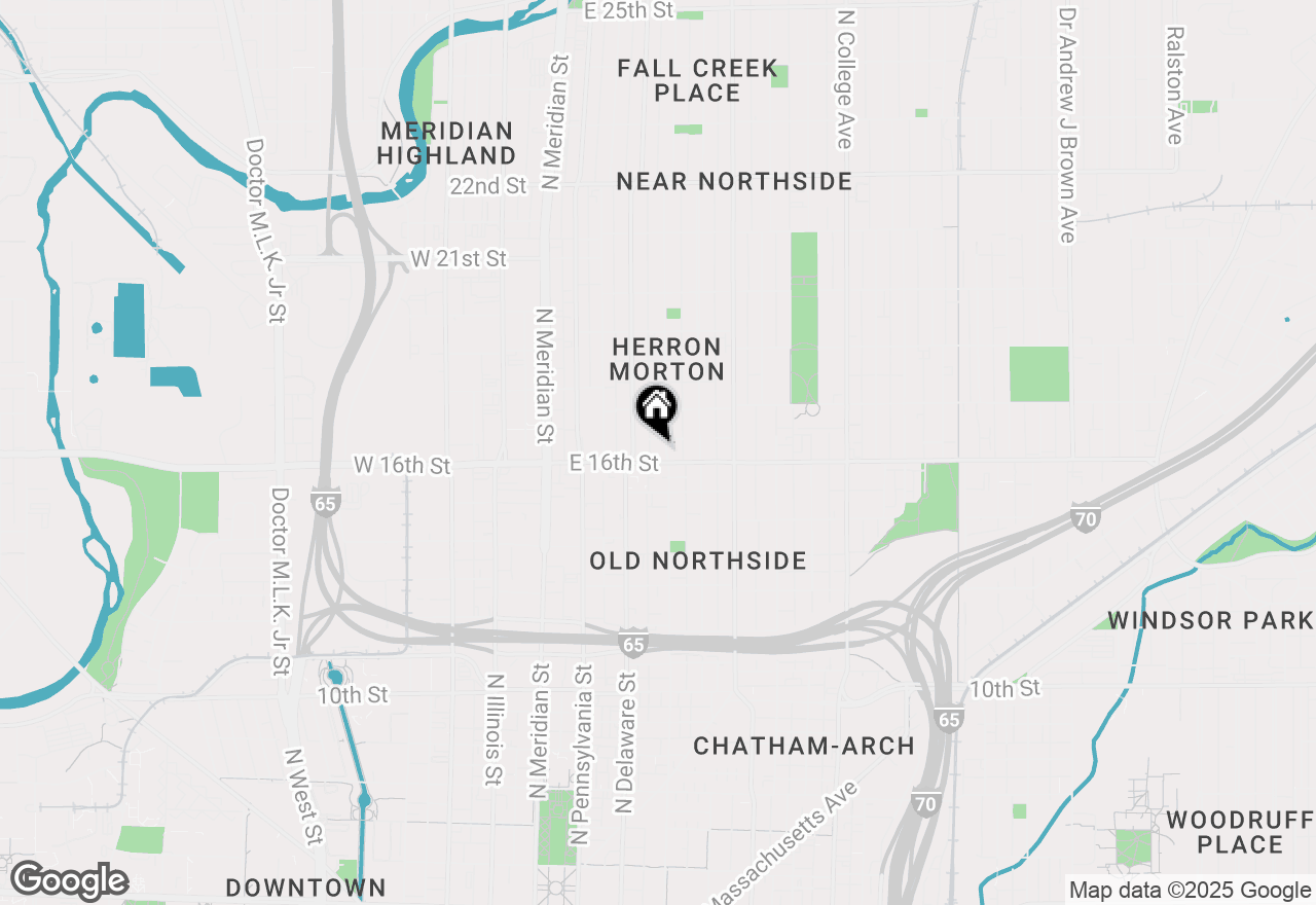 Map of 1610 Alabama Street, Indianapolis, IN 46202