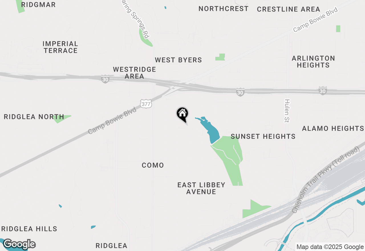 Map of 5420 Geddes Avenue, Fort Worth, TX 76107