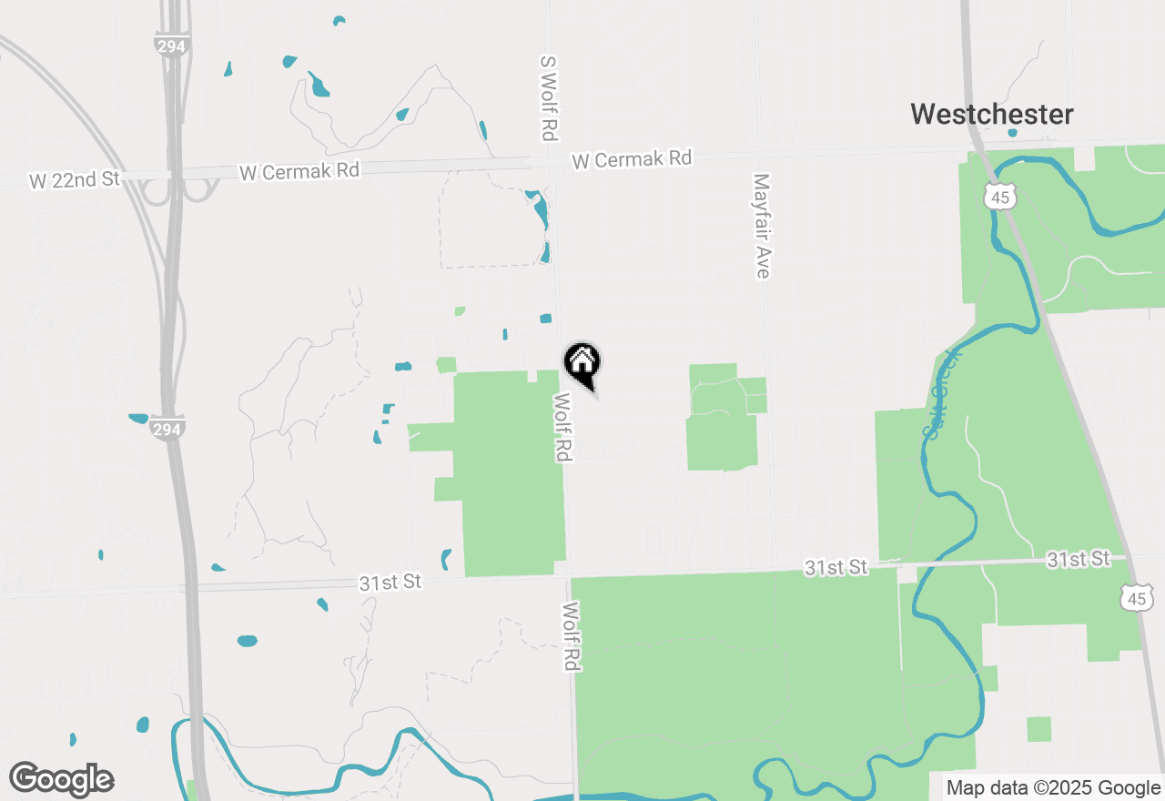 Map of 2633 Plymouth Court, Westchester, IL 60154