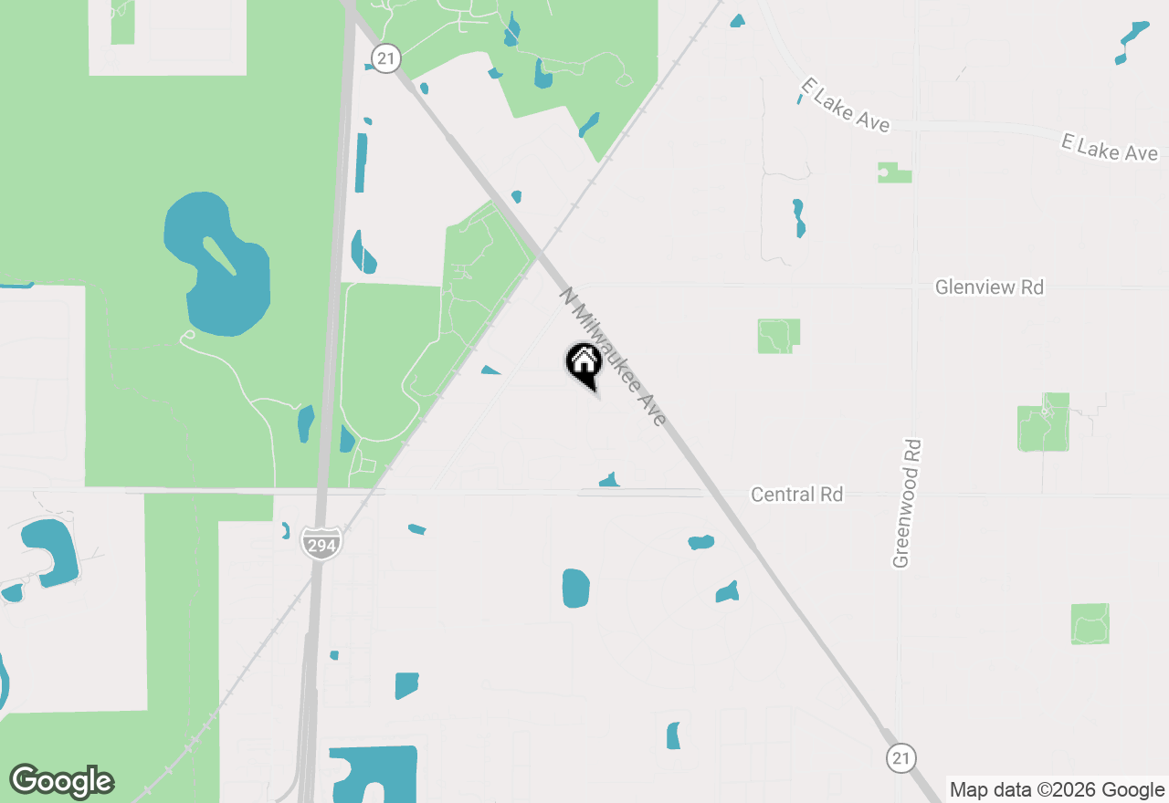 Map of 4129 Florence Way, Glenview, IL 60025