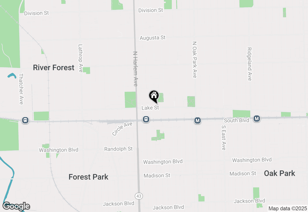 Map of 1036 Lake Street #2N, Oak Park, IL 60301