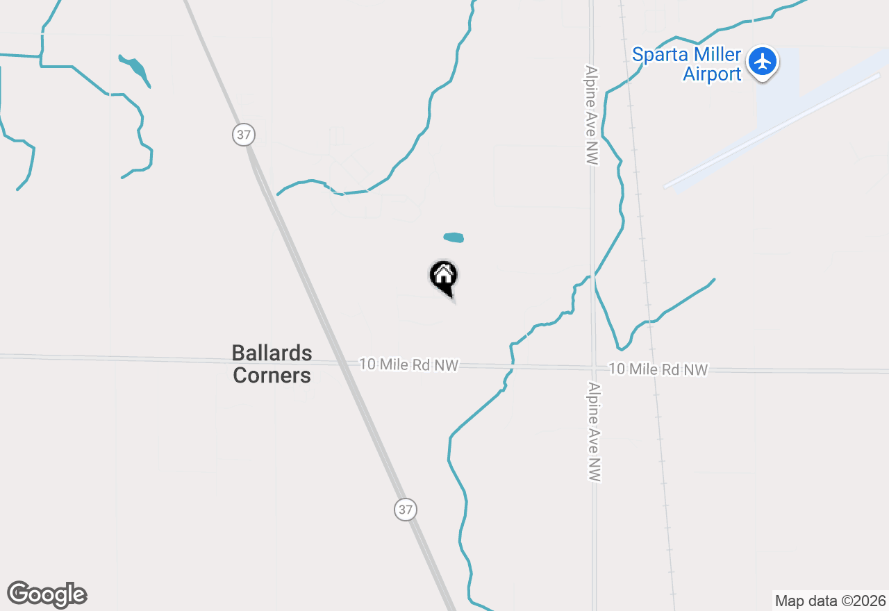 Map of 1176 Treeway Drive Nw, Sparta, MI 49345