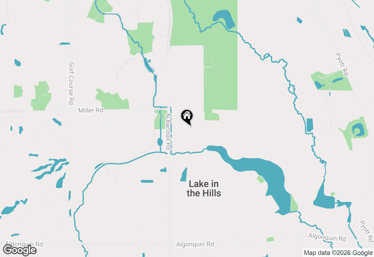 Map of 16 W Oak Street, Lake In The Hills, IL 60156