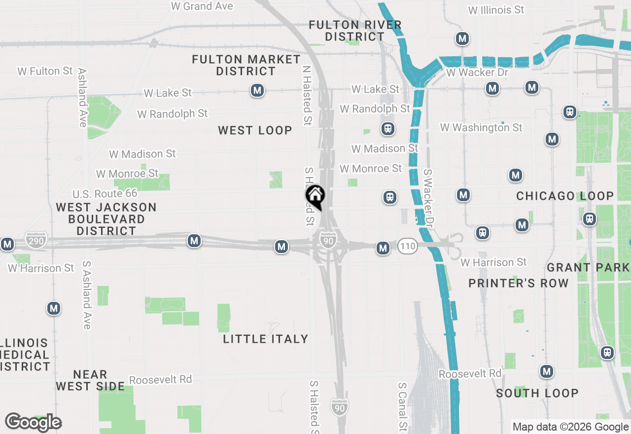 Map of 770 W Gladys Avenue #605, Chicago, IL 60661
