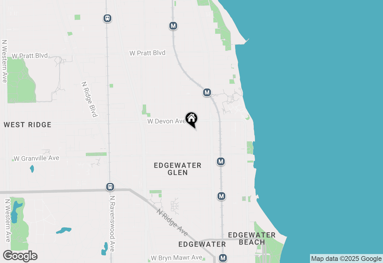 Map of 6320 N Lakewood Avenue #2, Chicago, IL 60660