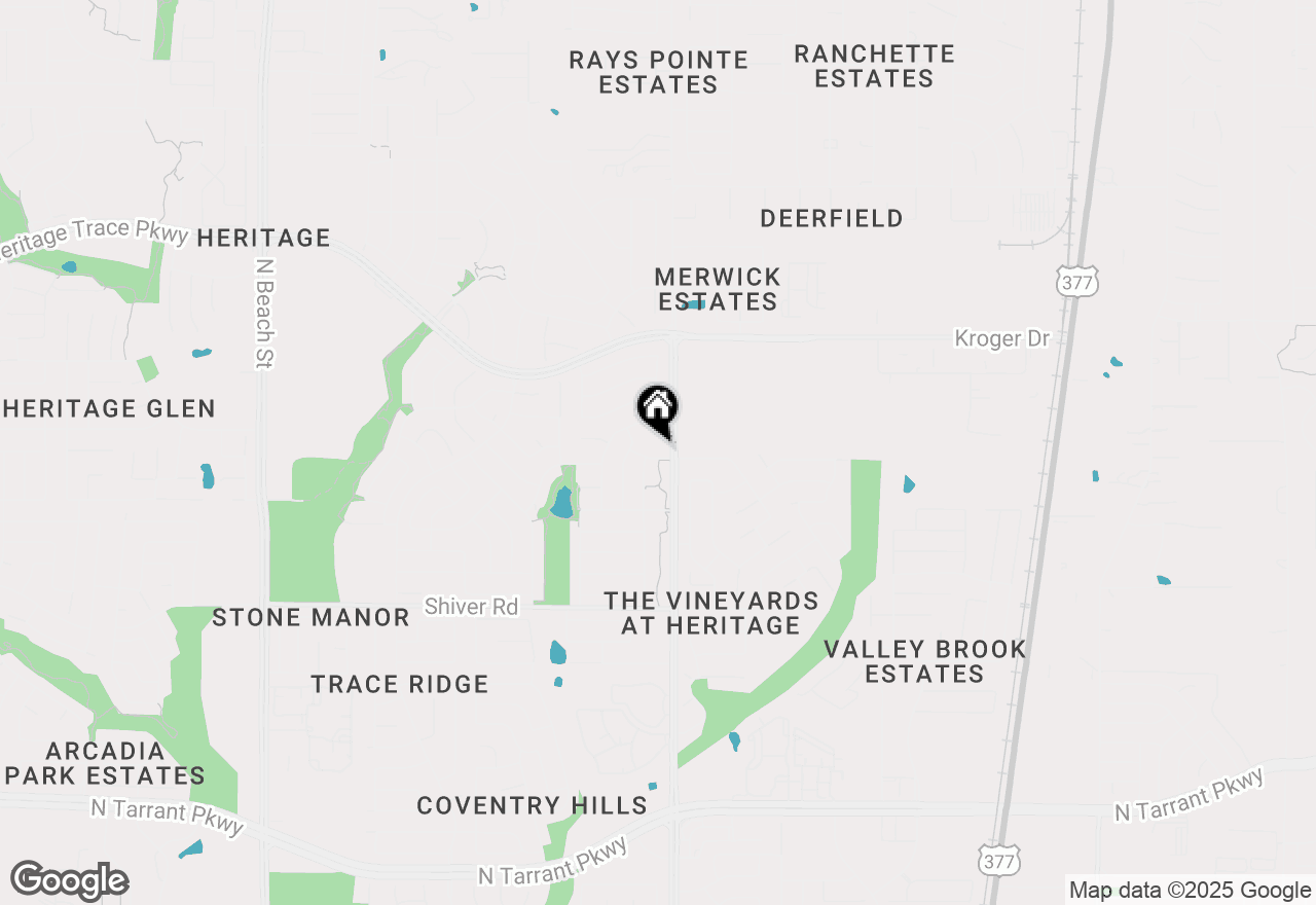 Map of 5125 Emmeryville Lane, Fort Worth, TX 76244