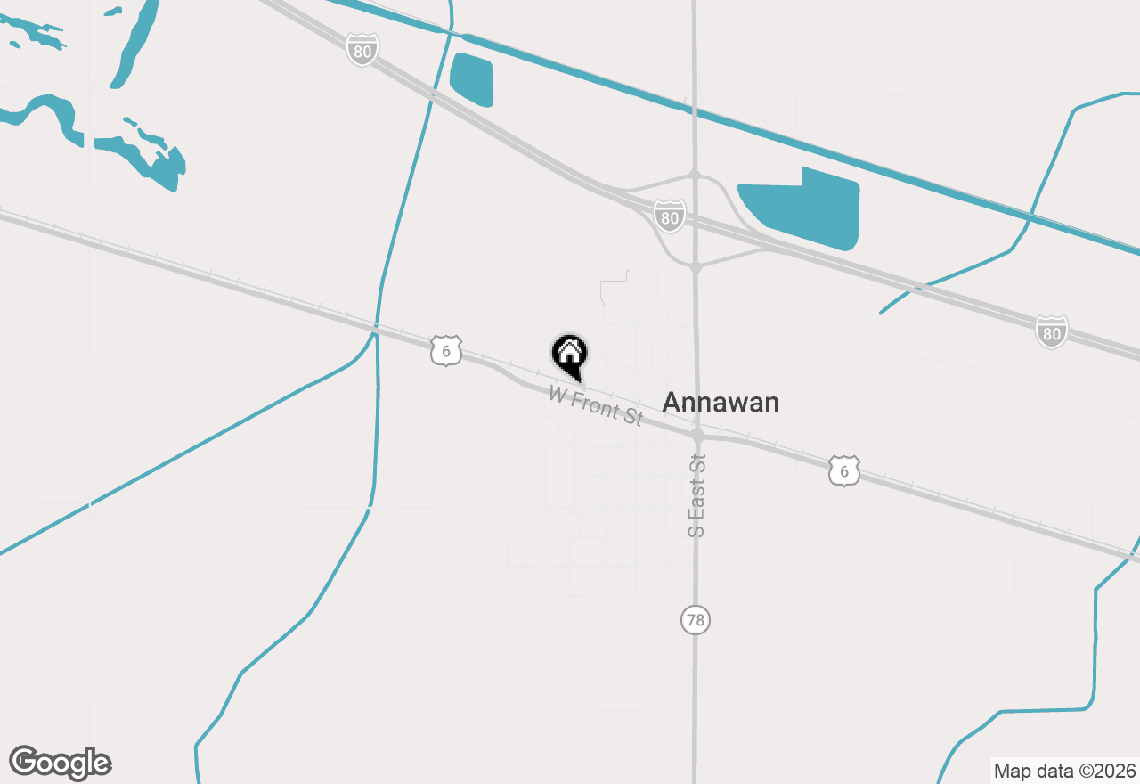 Map of 502 W Front Street, Annawan, IL 61234