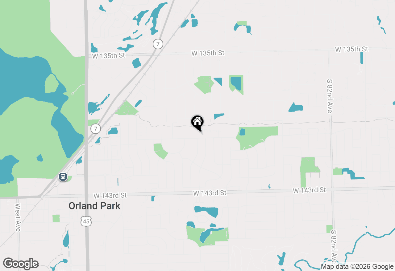 Map of 8924 W 140th Street #303, Orland Park, IL 60462