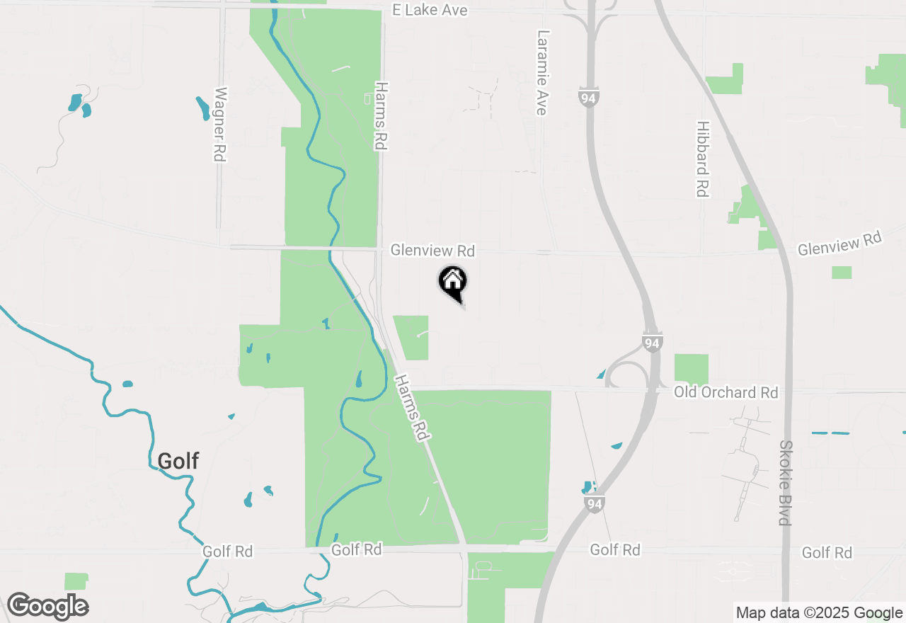 Map of 620 Hunter Road, Glenview, IL 60025