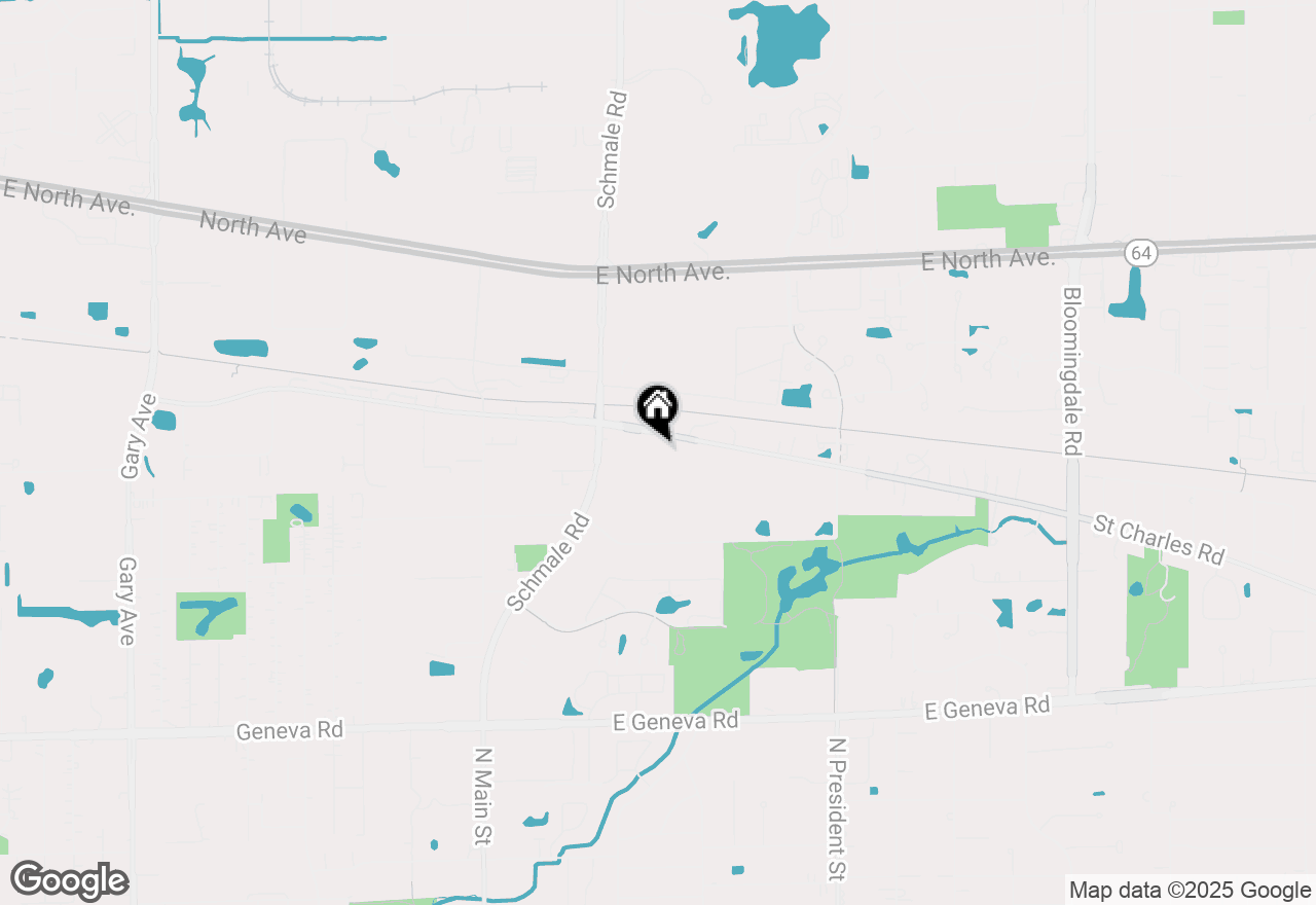 Map of 630 E Saint Charles Road, Carol Stream, IL 60188