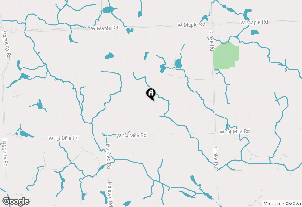 Map of 7304 Colchester Lane, West Bloomfield, MI 48322