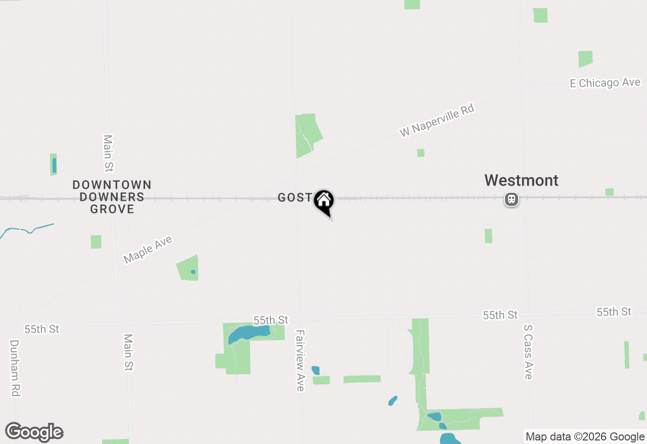 Map of 311 2nd Street, Downers Grove, IL 60515