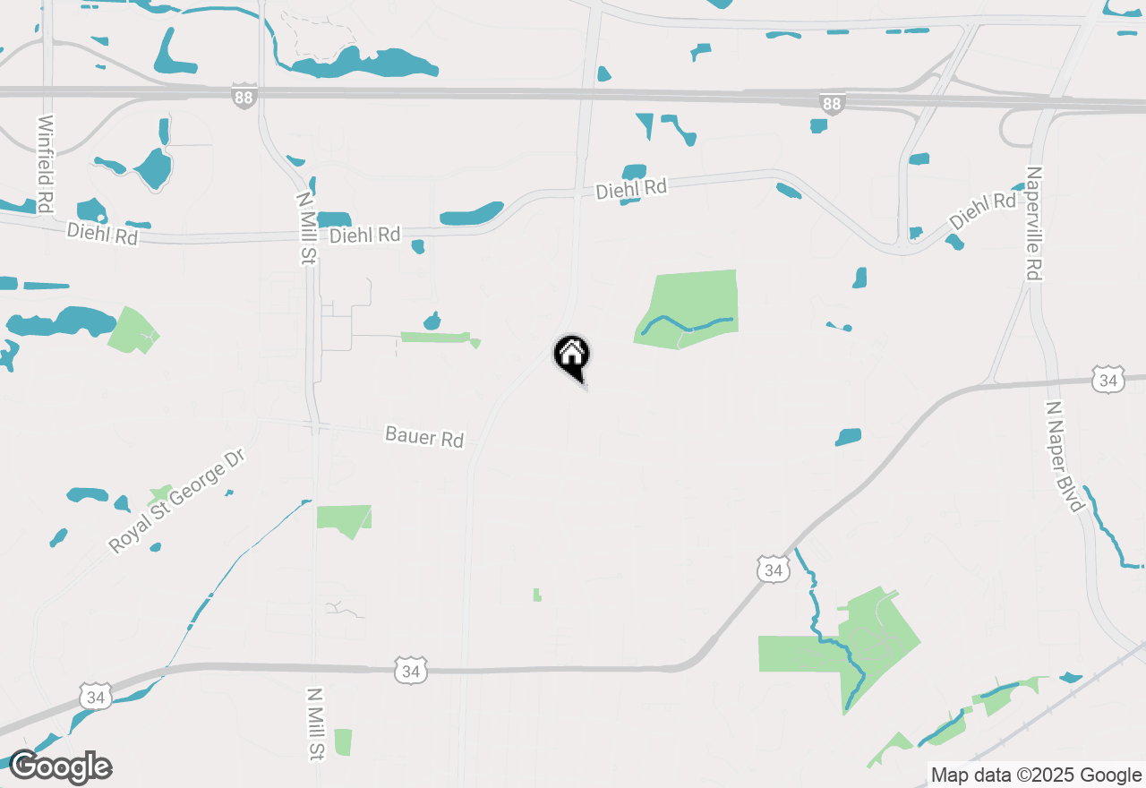 Map of 440 Menominee Lane, Naperville, IL 60563