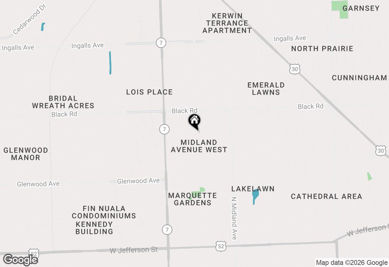 Map of 1603 Avalon Avenue, Joliet, IL 60435