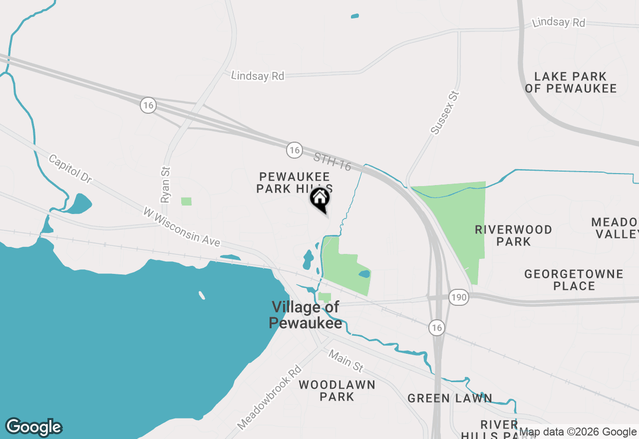 Map of 372 Park Hill Dr #H, Pewaukee, WI 53072