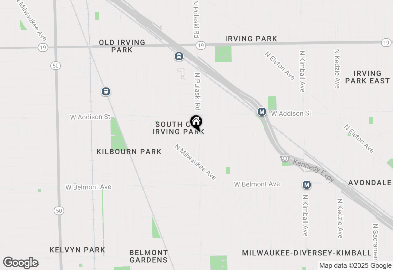 Map of 3452 N Pulaski Road, Chicago, IL 60641