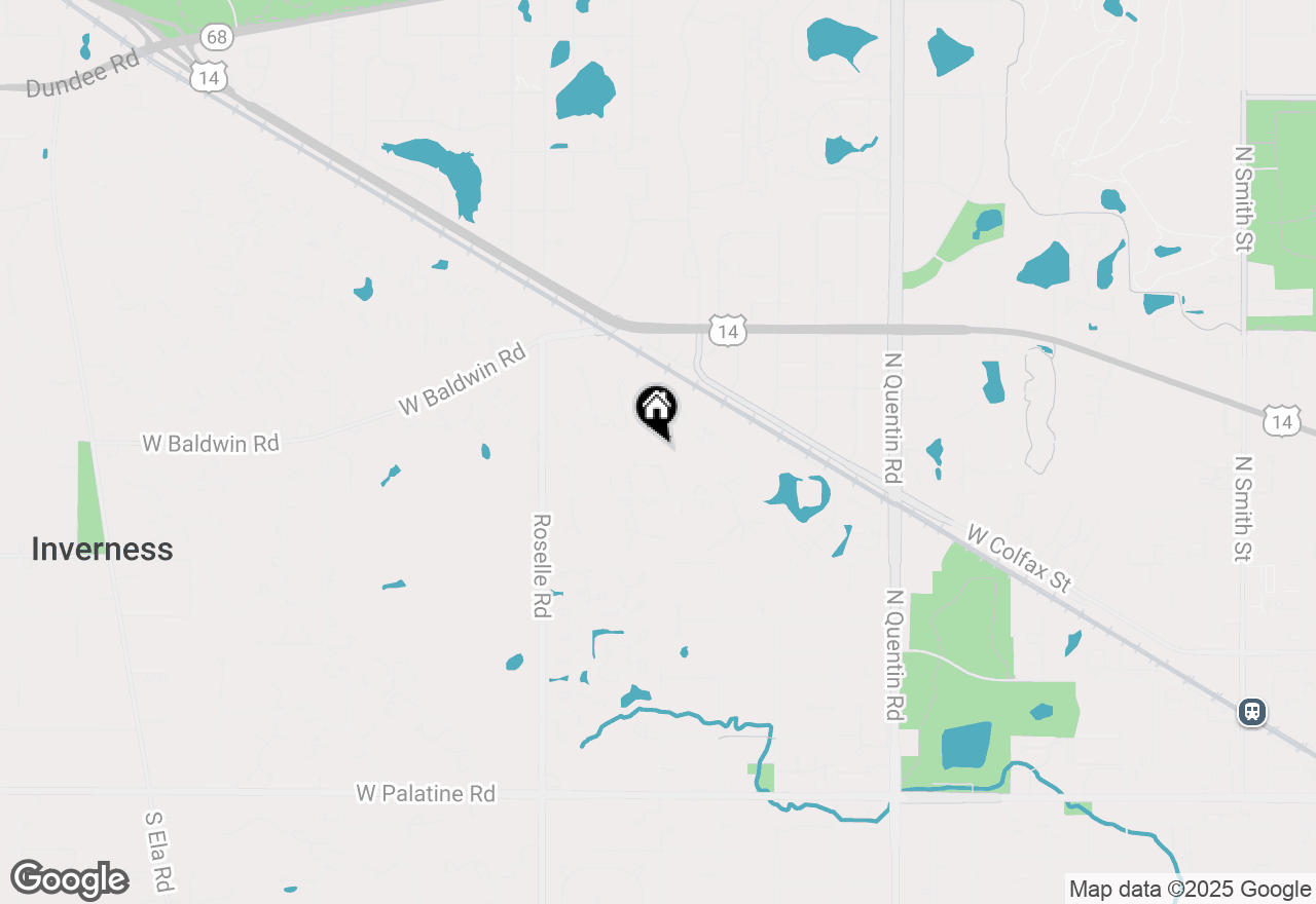 Map of 572 Glen Eagles Court, Inverness, IL 60067