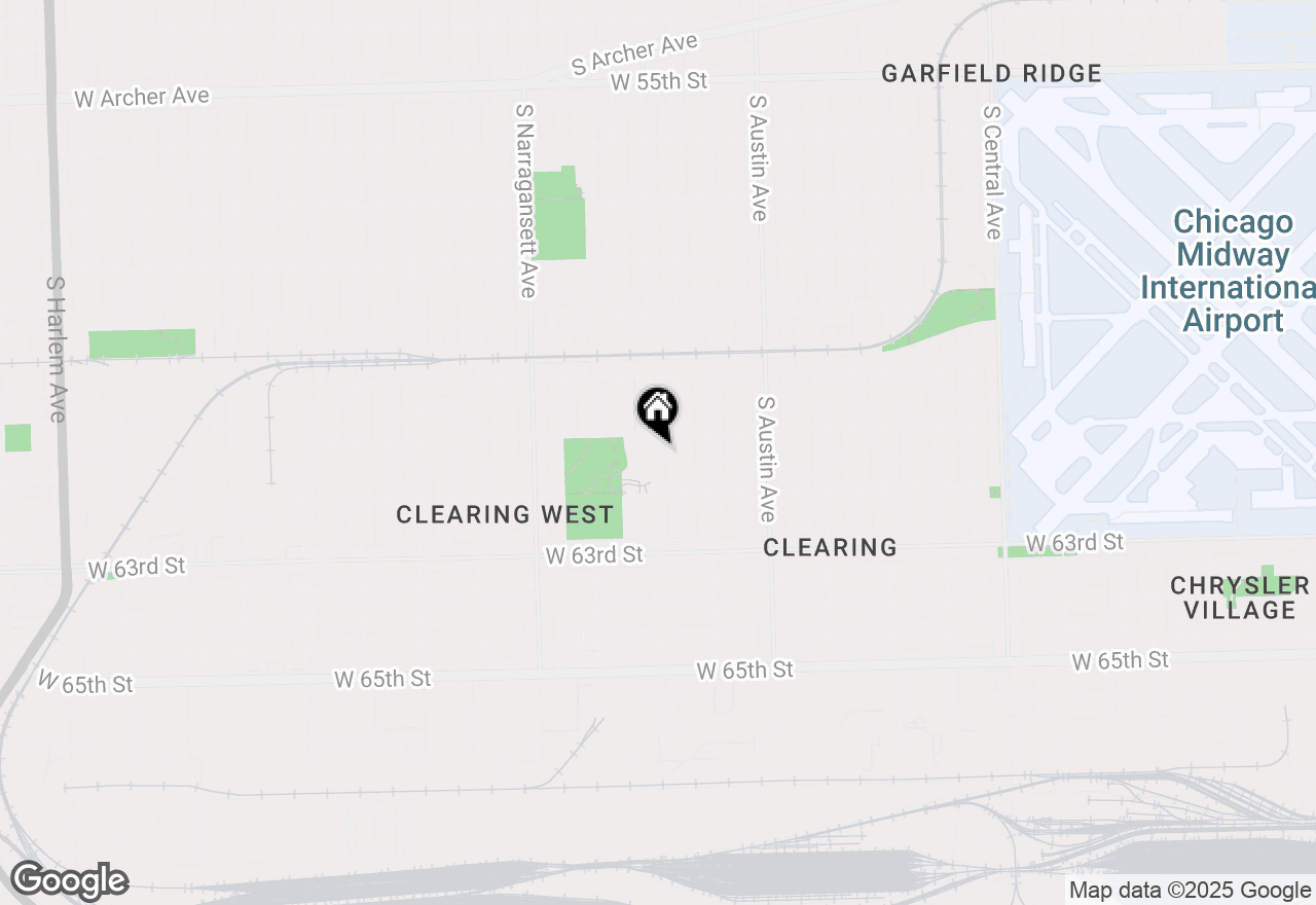 Map of 6119 S Melvina Avenue, Chicago, IL 60638