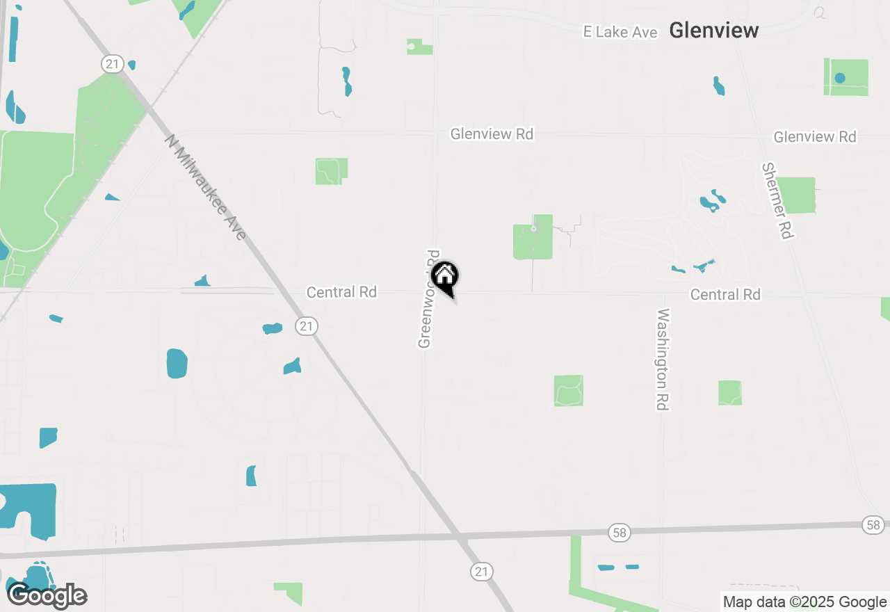 Map of 535 Glenshire Road, Glenview, IL 60025