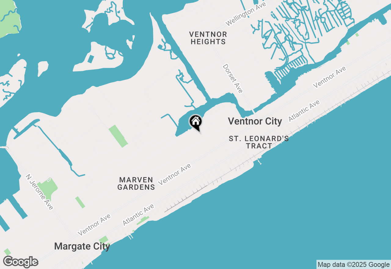 Map of 123 N Avolyn Avenue, Ventnor City, NJ 08406
