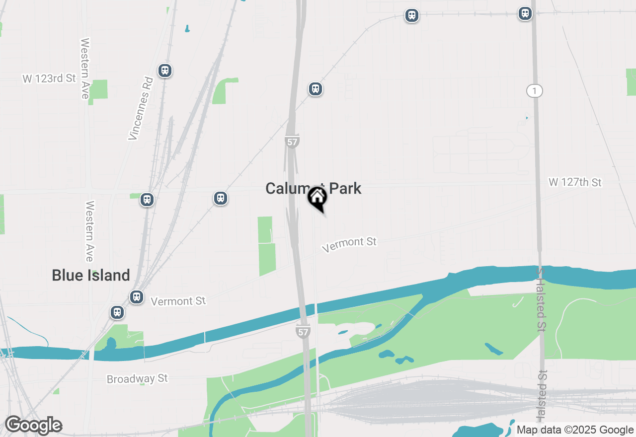 Map of 12807 Ashland Avenue, Calumet Park, IL 60827