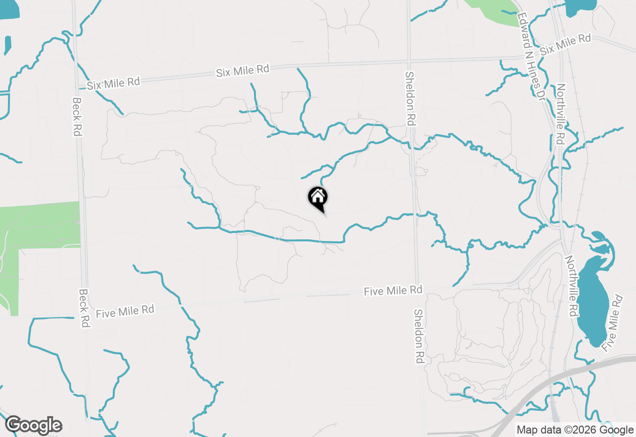 Map of 45653 Tournament Drive N, Northville, MI 48168