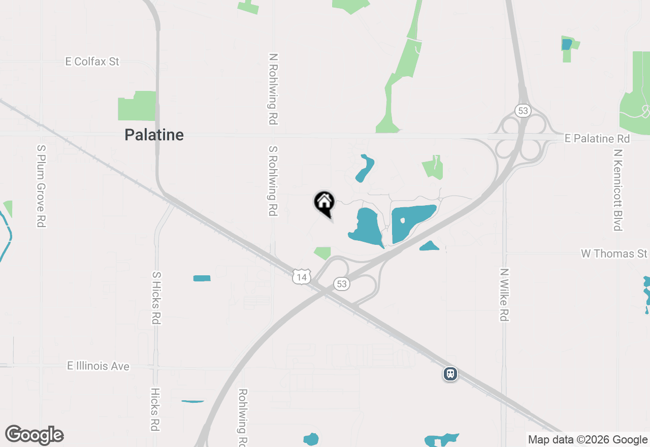 Map of 263 S Clubhouse Drive #110, Palatine, IL 60074