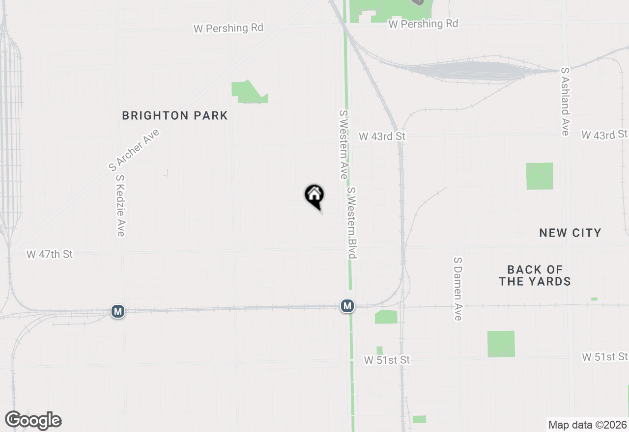 Map of 2502 W 46th Street #2, Chicago, IL 60632