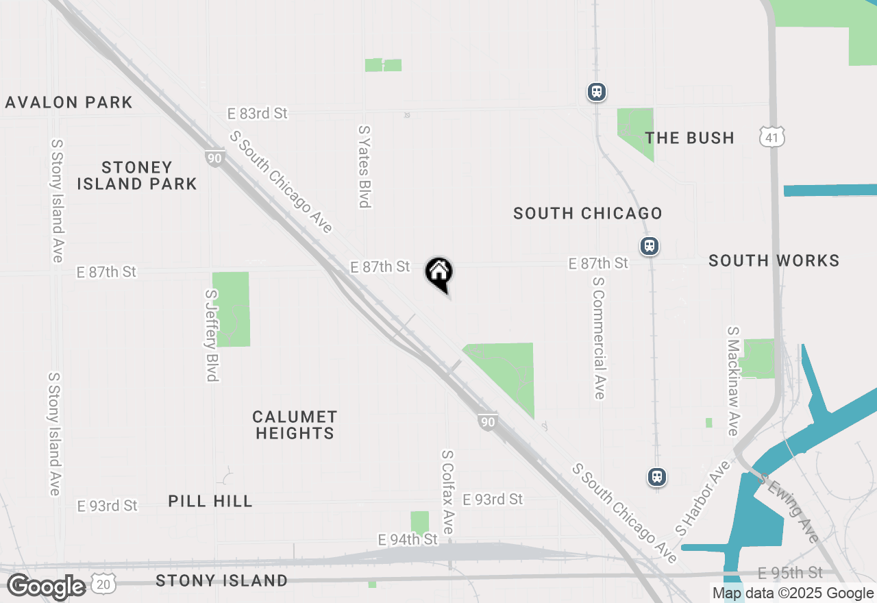 Map of 8756 S Colfax Avenue, Chicago, IL 60617