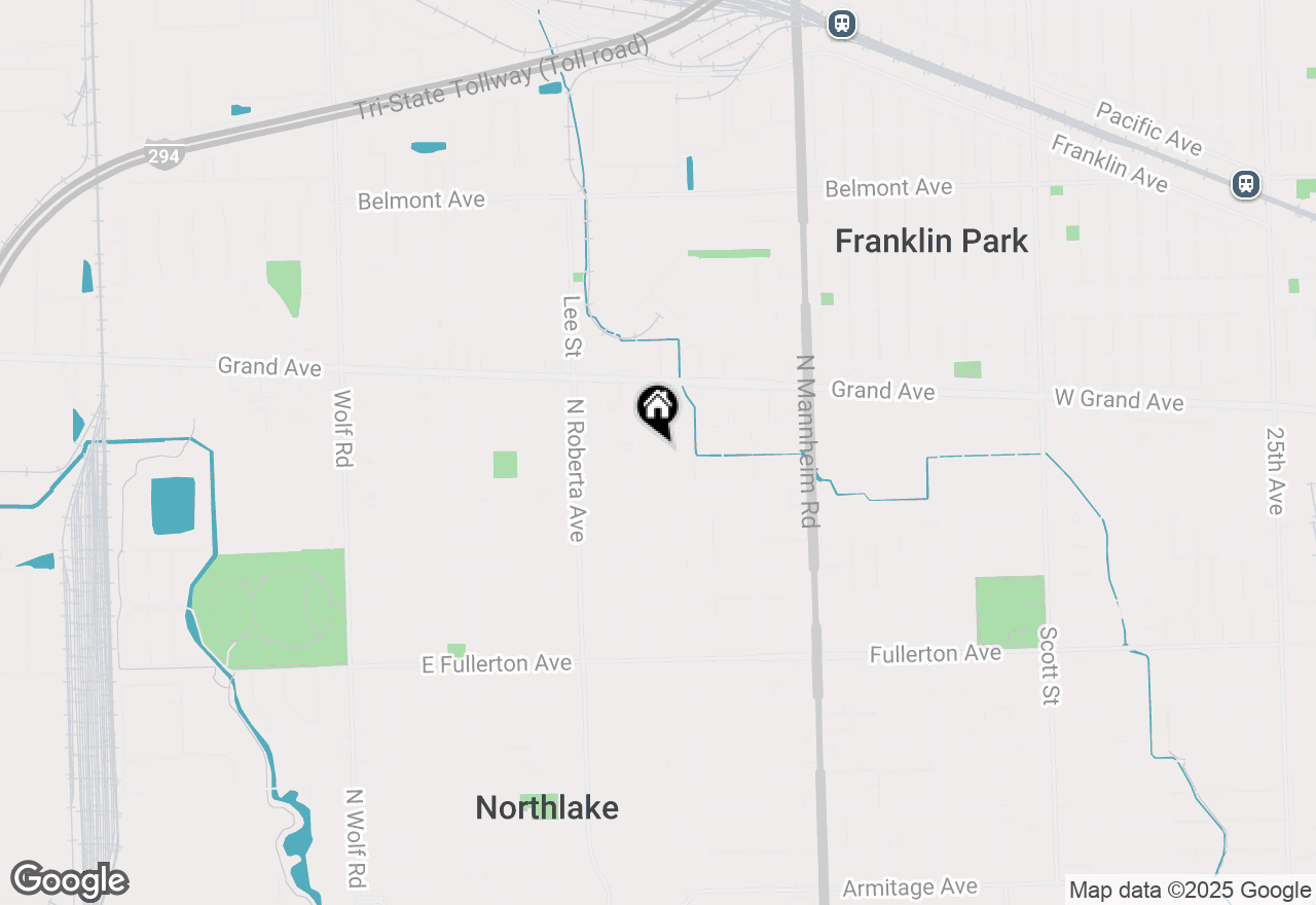 Map of 2748 Bellwood Avenue, Melrose Park, IL 60164