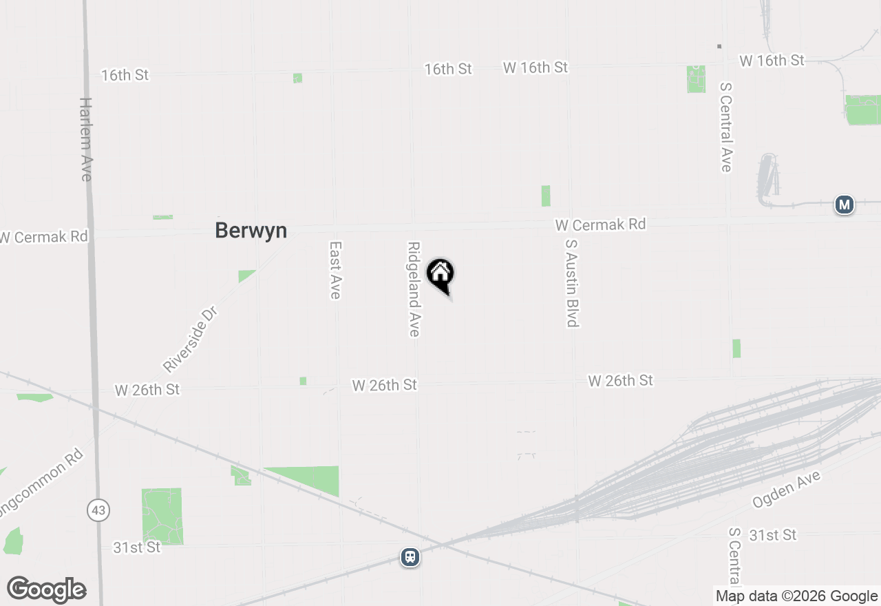 Map of 2345 Cuyler Avenue #2R, Berwyn, IL 60402
