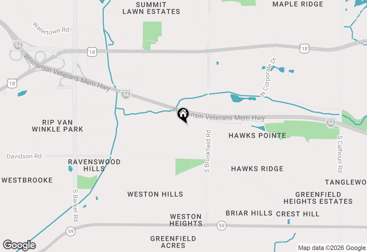 Map of 19120 Emerald Dr #19120, Brookfield, WI 53045