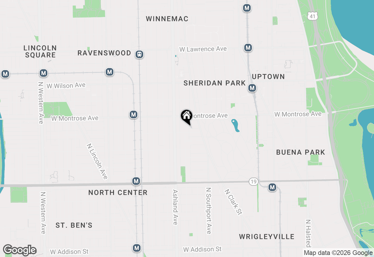 Map of 4311 N Greenview Avenue, Chicago, IL 60613