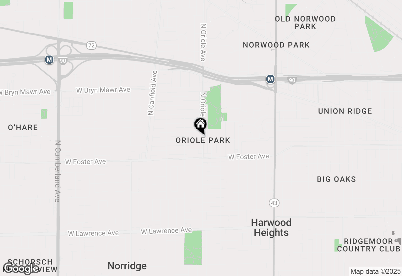 Map of 5304 N Oriole Avenue, Chicago, IL 60656