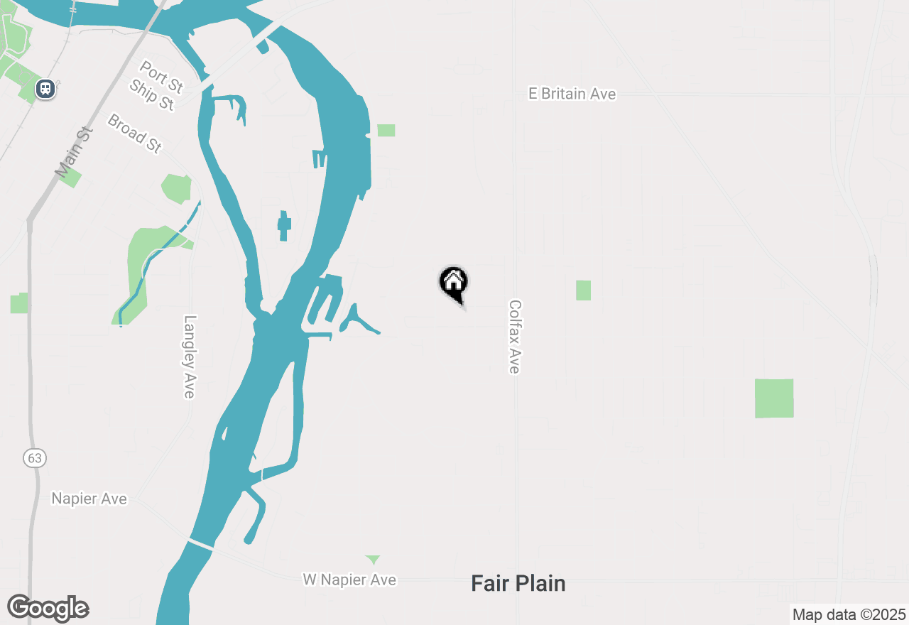 Map of 261 Searles Avenue, Benton Harbor, MI 49022