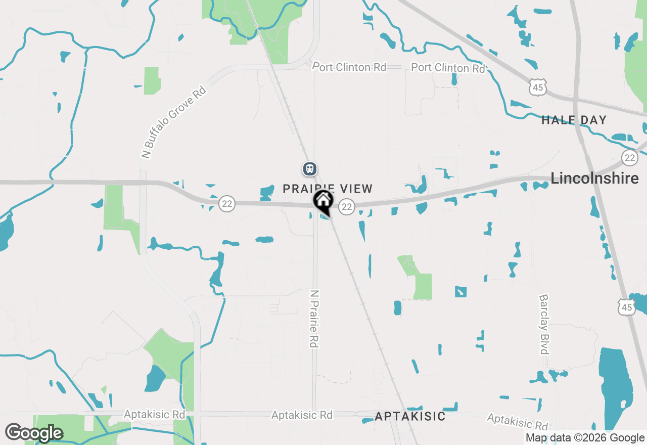 Map of 22825 N Prairie Road, Lincolnshire, IL 60069