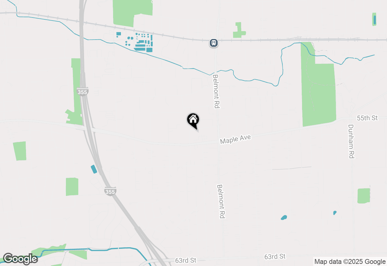 Map of 2325 Durand Drive, Downers Grove, IL 60515