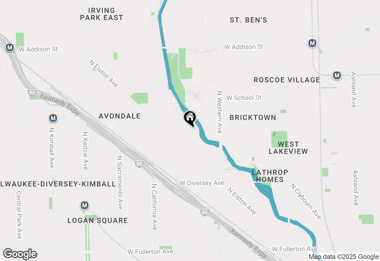 Map of 3065 N Rockwell Street, Chicago, IL 60618