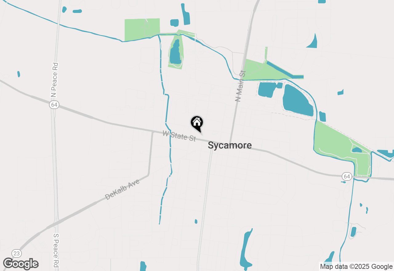 Map of 425 W State Street, Sycamore, IL 60178