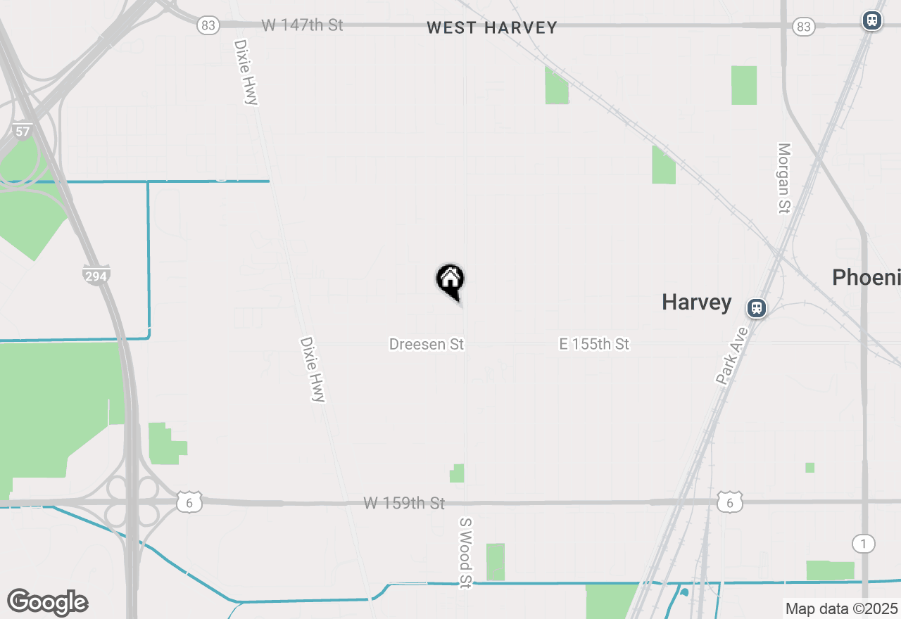 Map of 98 W 154th Street, Harvey, IL 60426