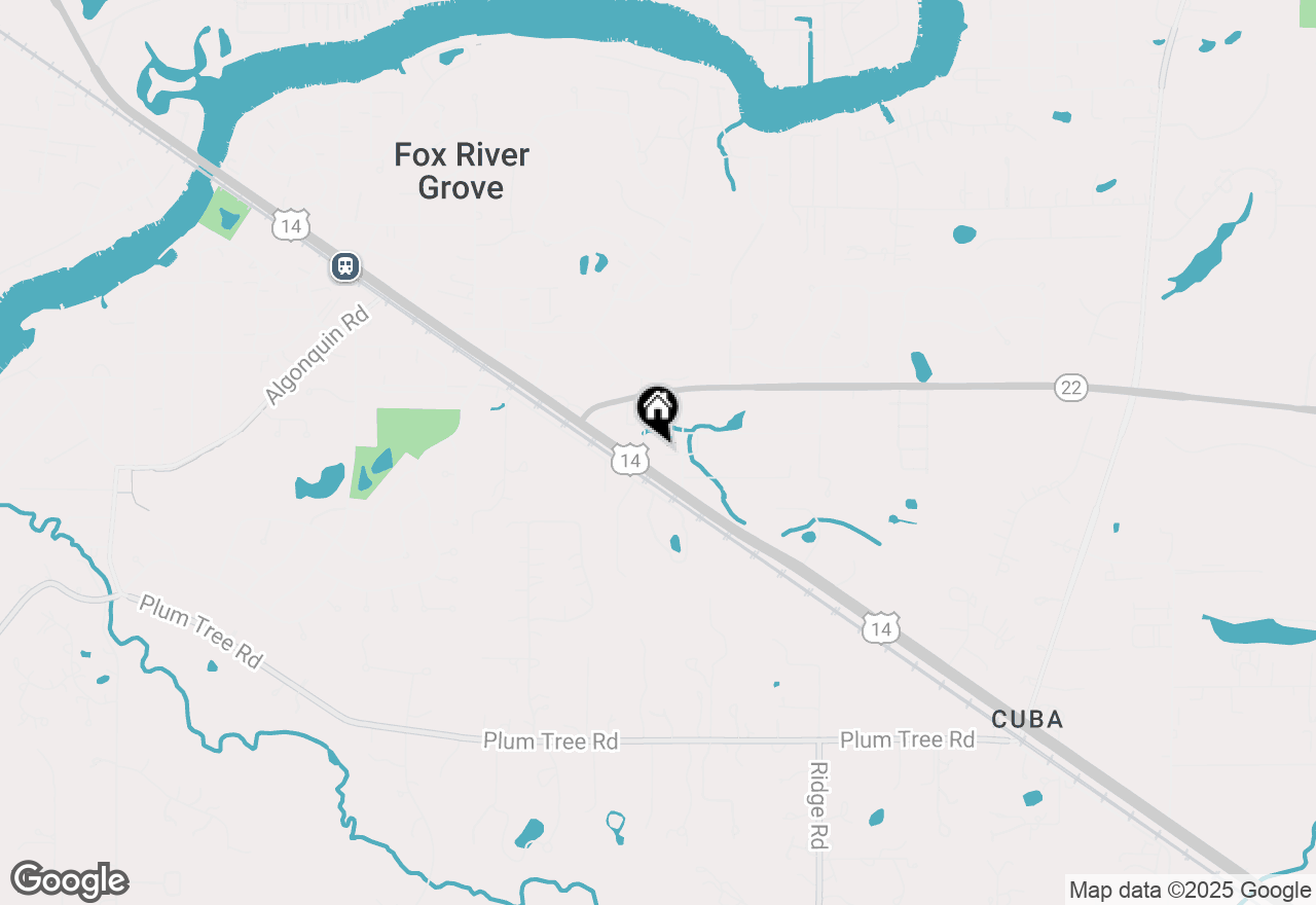 Map of 912 W Northwest Highway #101, Fox River Grove, IL 60021
