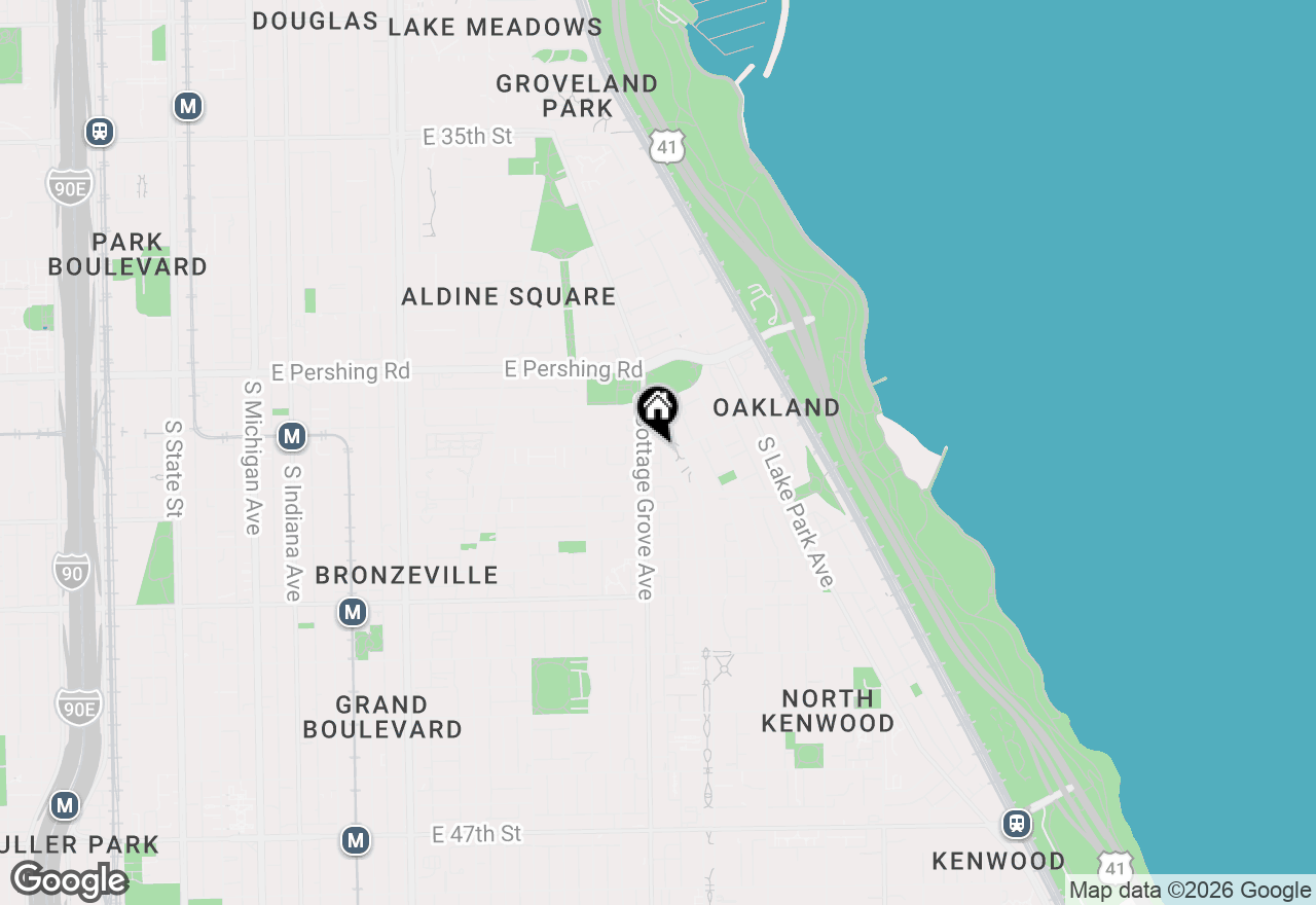 Map of 809 E 40th Street #4-4, Chicago, IL 60653