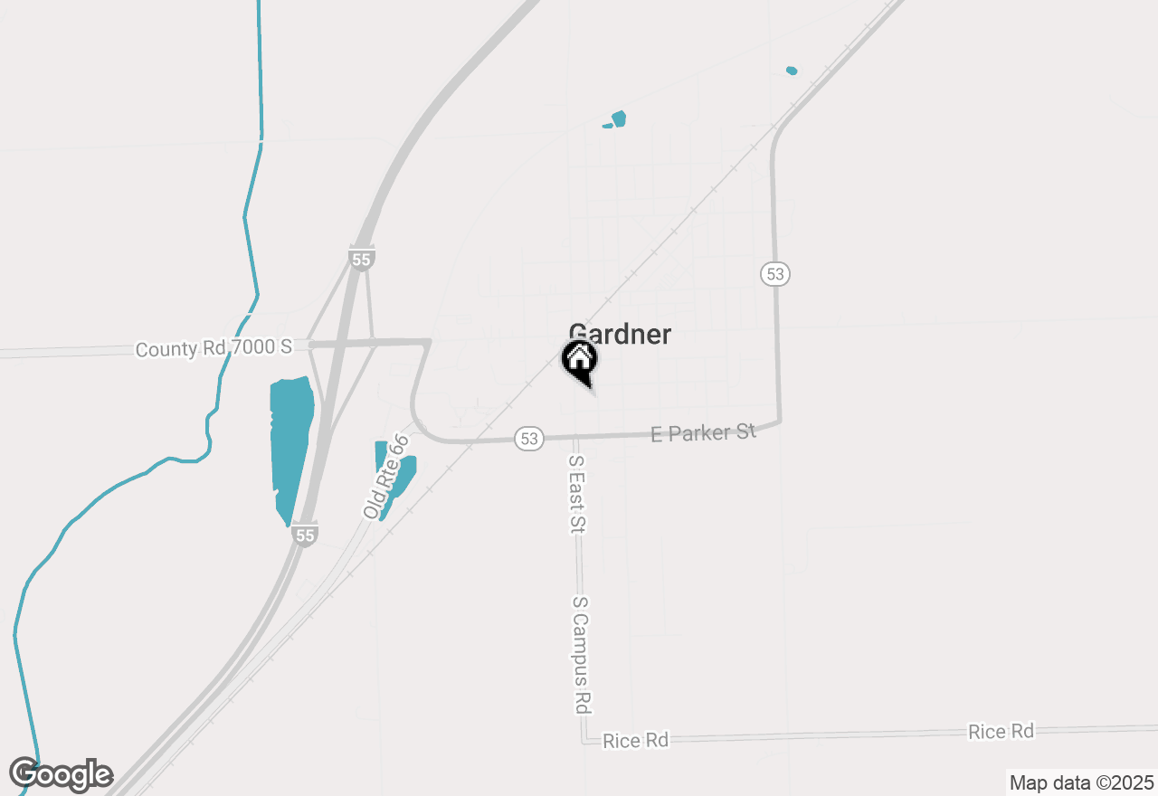 Map of 304 S East Street, Gardner, IL 60424