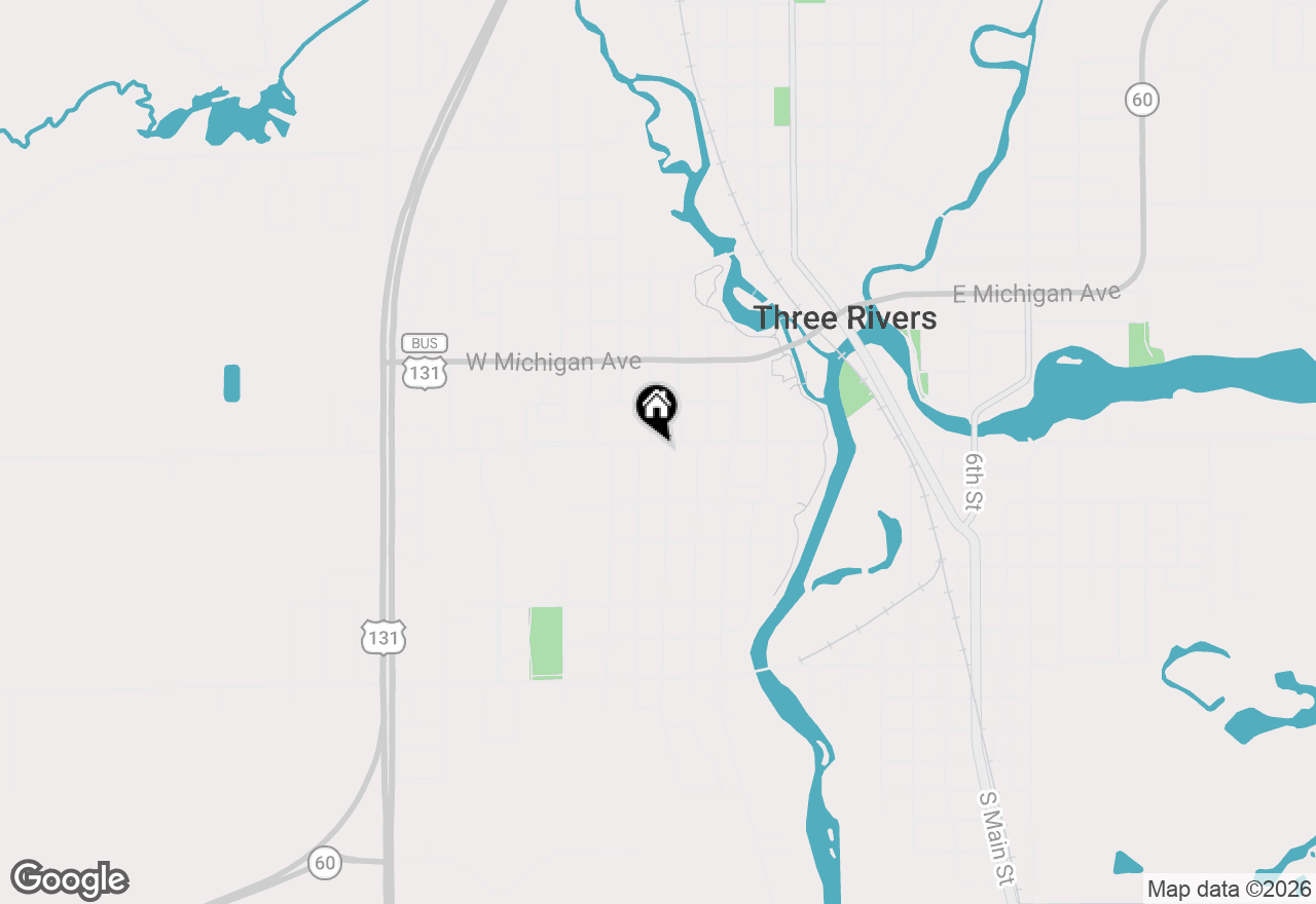 Map of 606 Millard Street, Three Rivers, MI 49093