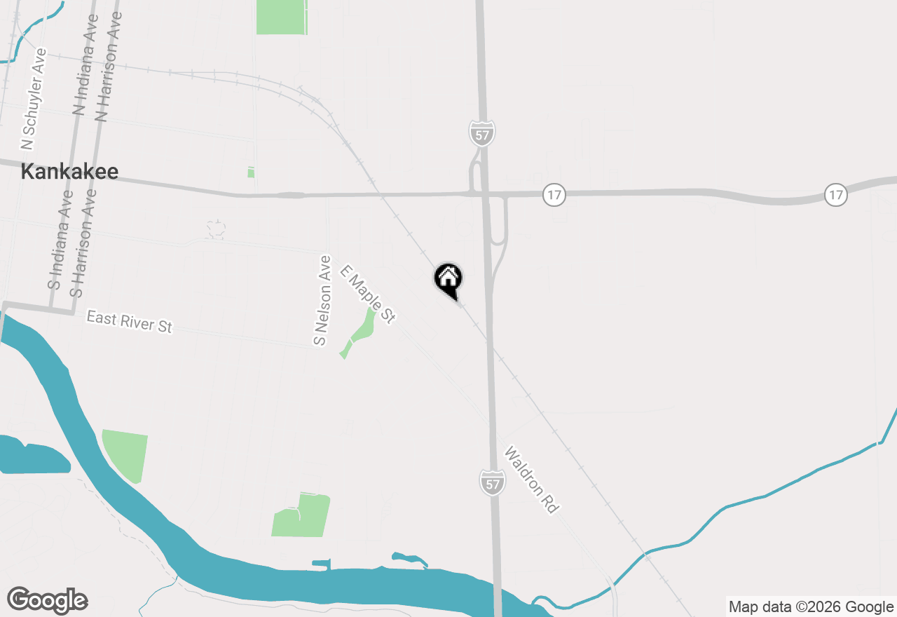 Map of 766 Moore Street, Kankakee, IL 60901