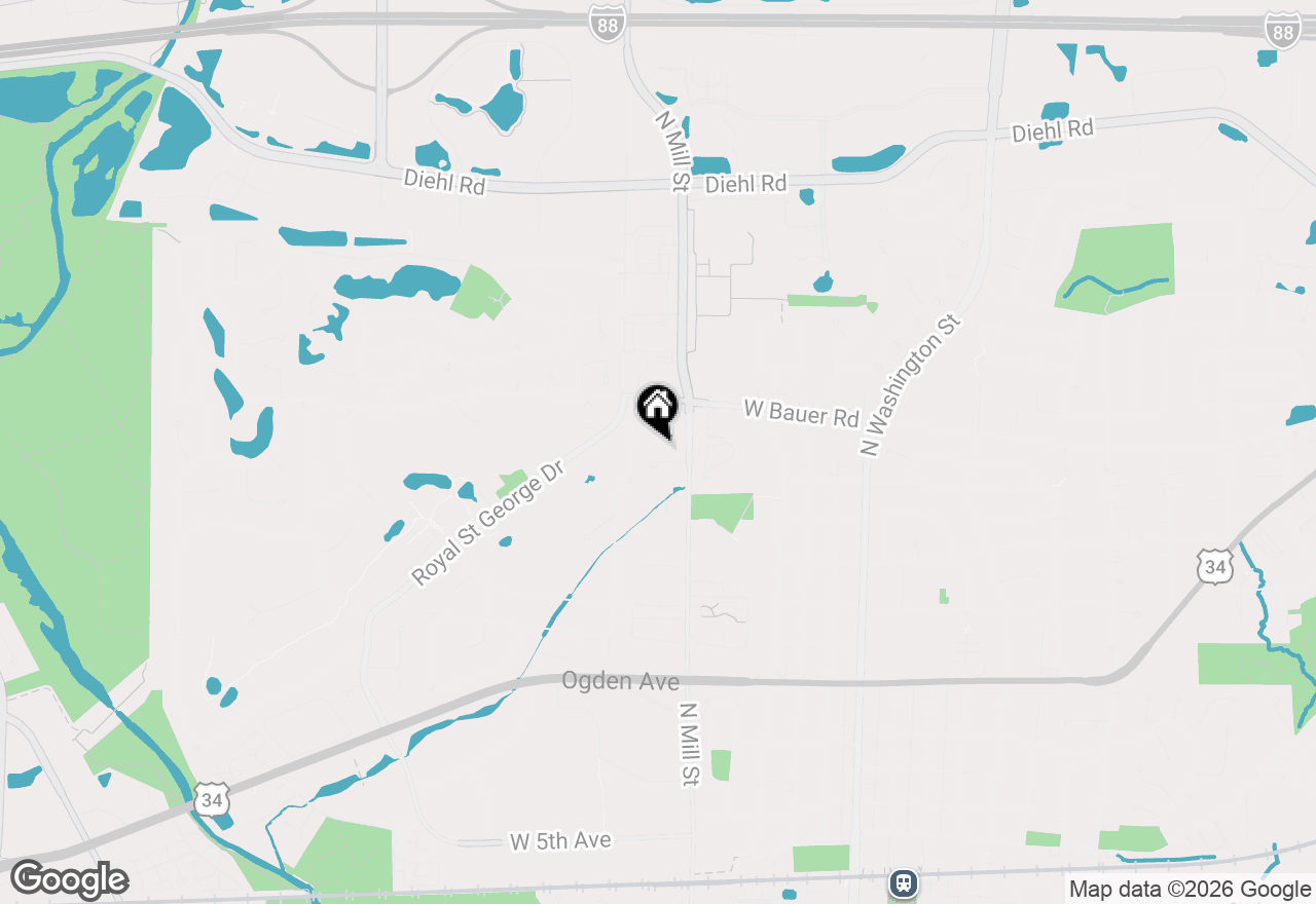 Map of 455 Kensington Court, Naperville, IL 60563