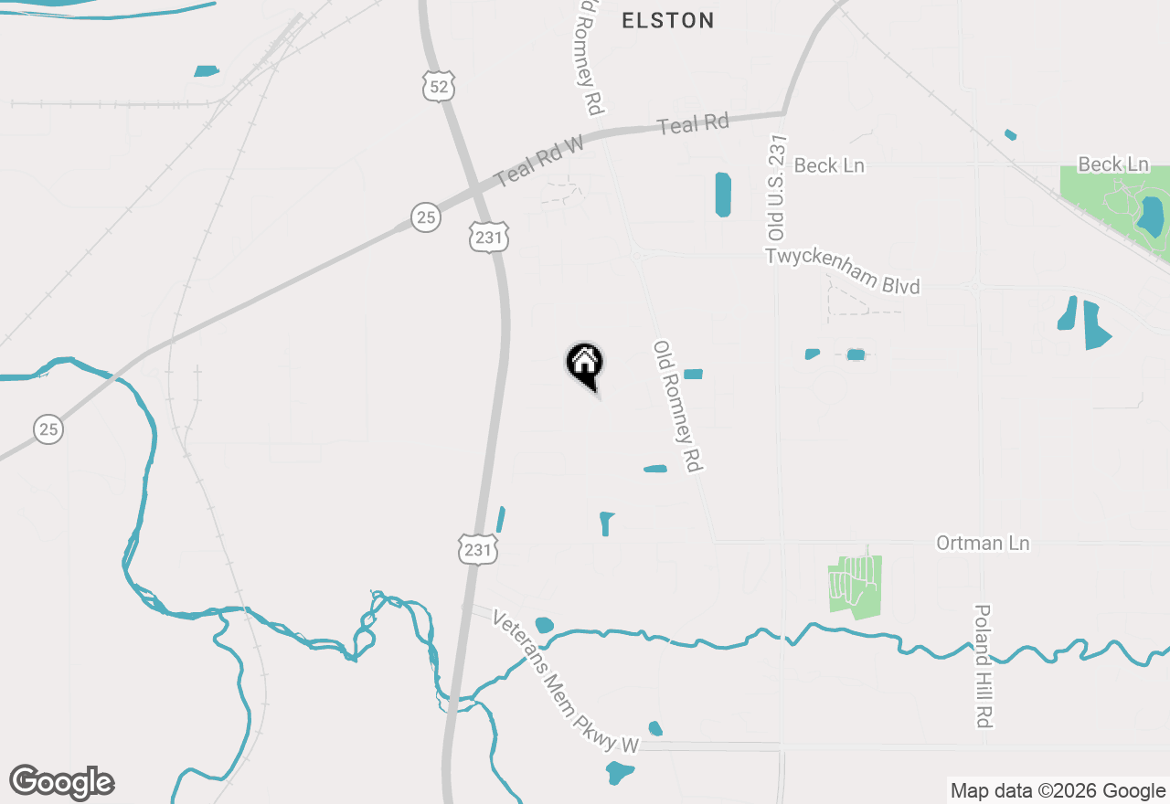Map of 3267 Hendrickson Lane, Lafayette, IN 47909