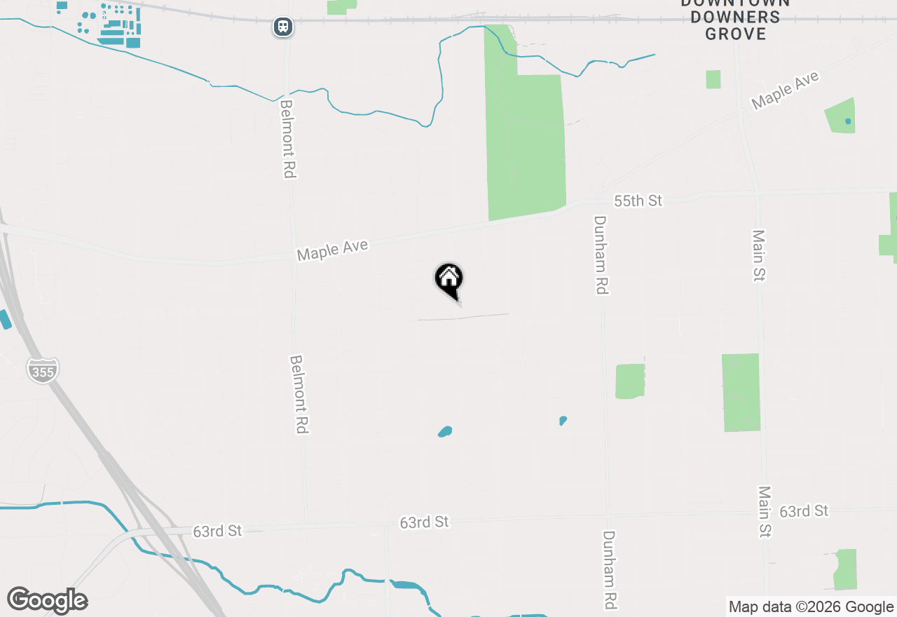 Map of 5730 Lee Avenue, Downers Grove, IL 60516