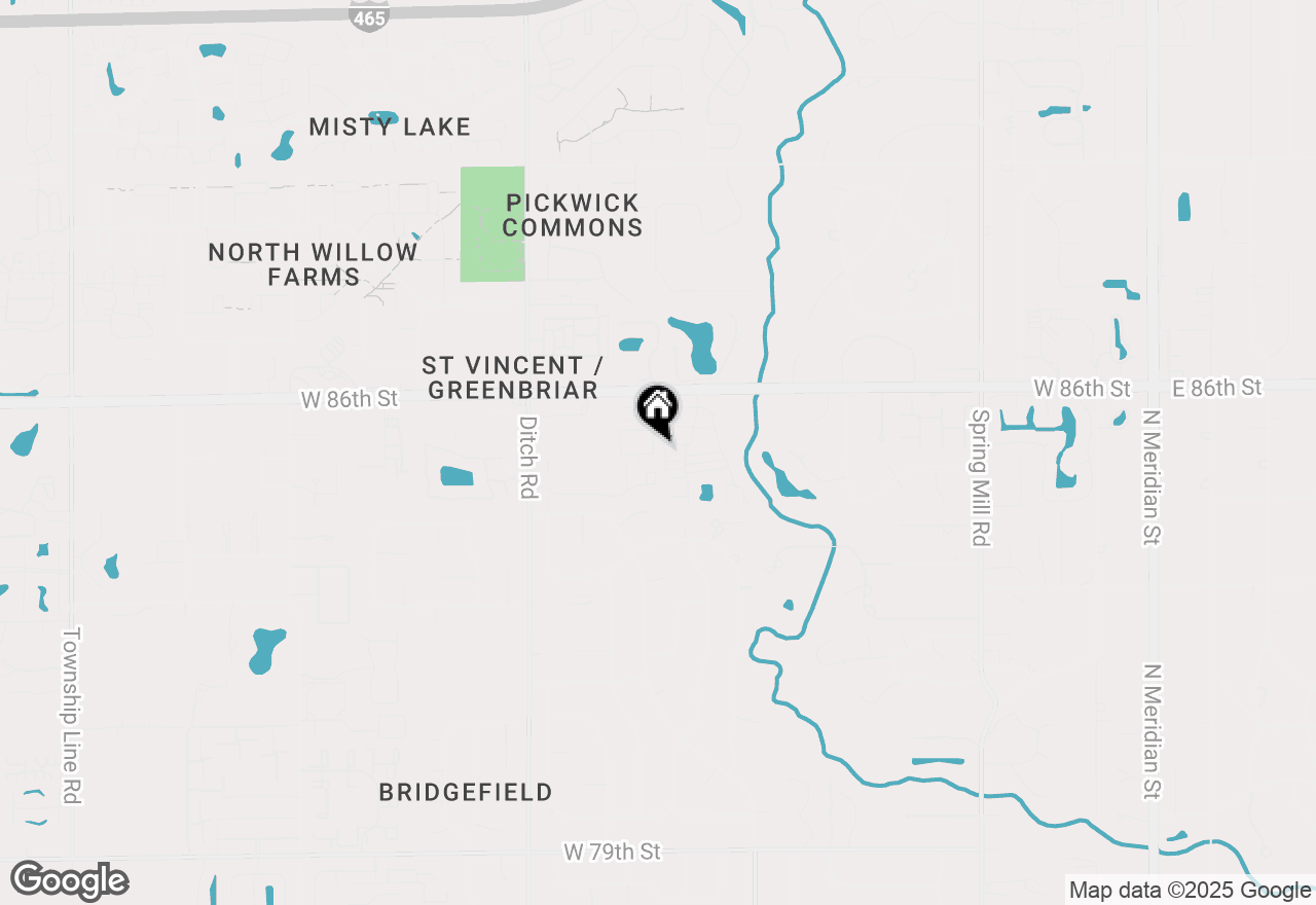 Map of 8501 Canterbury Square E, Indianapolis, IN 46260